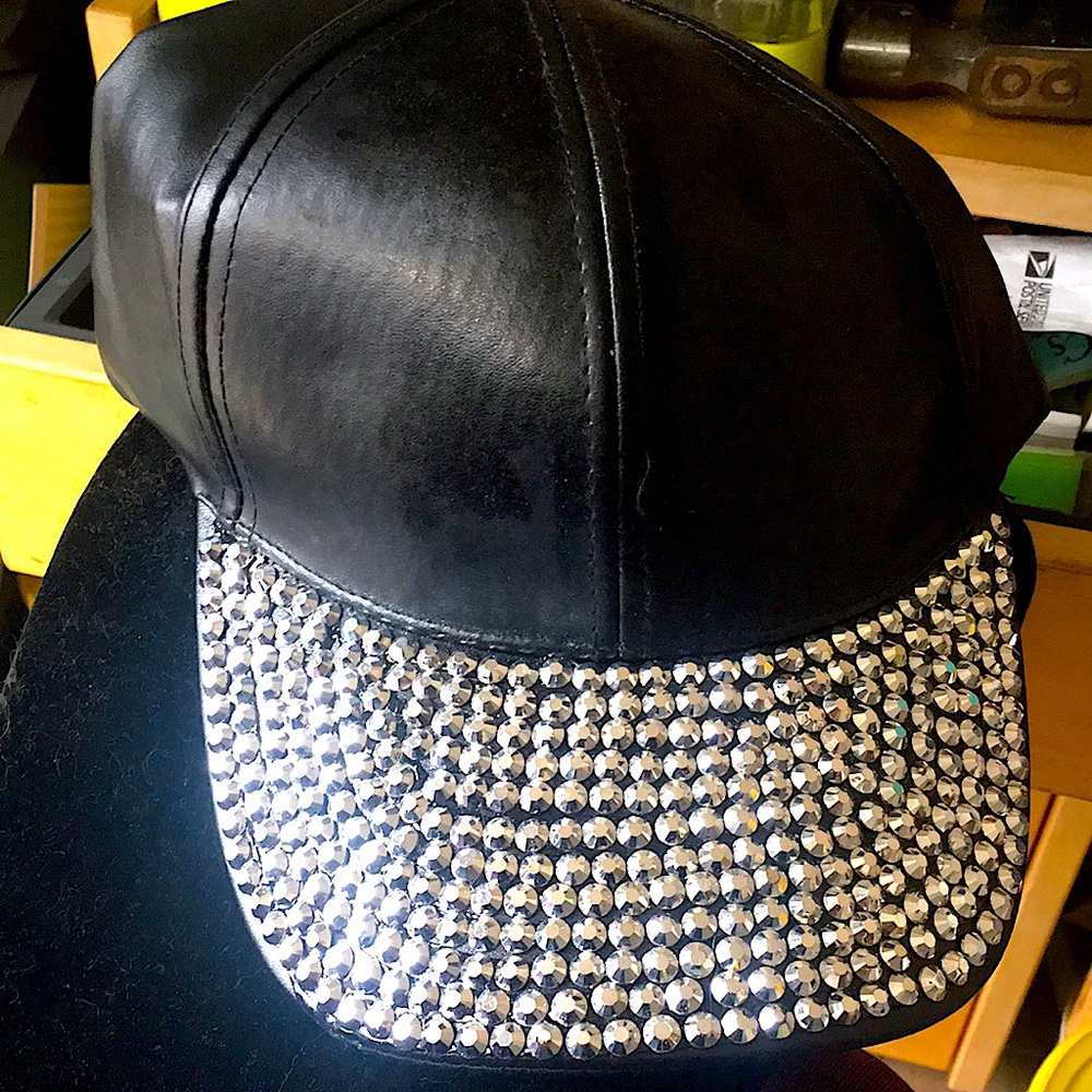 Rhinestone Brim Baseball Cap